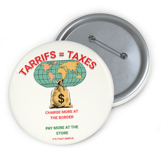 Custom Pin Buttons - Economic Awareness & Advocacy