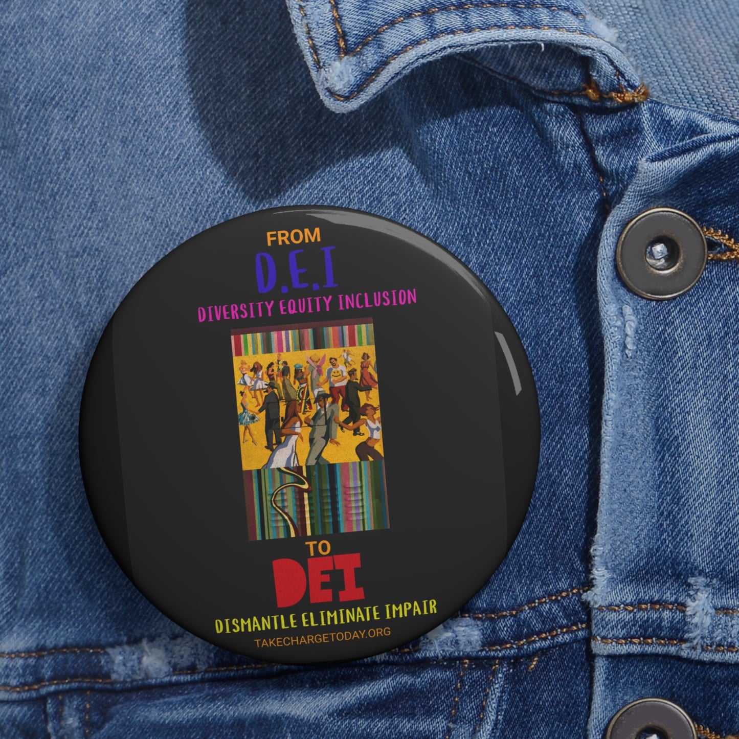Custom Pin Buttons - Promote Diversity & Inclusion