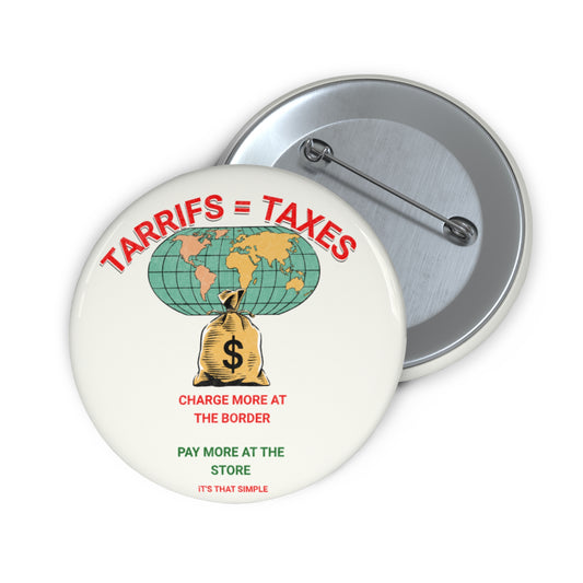 Custom Pin Buttons - Economic Awareness & Advocacy