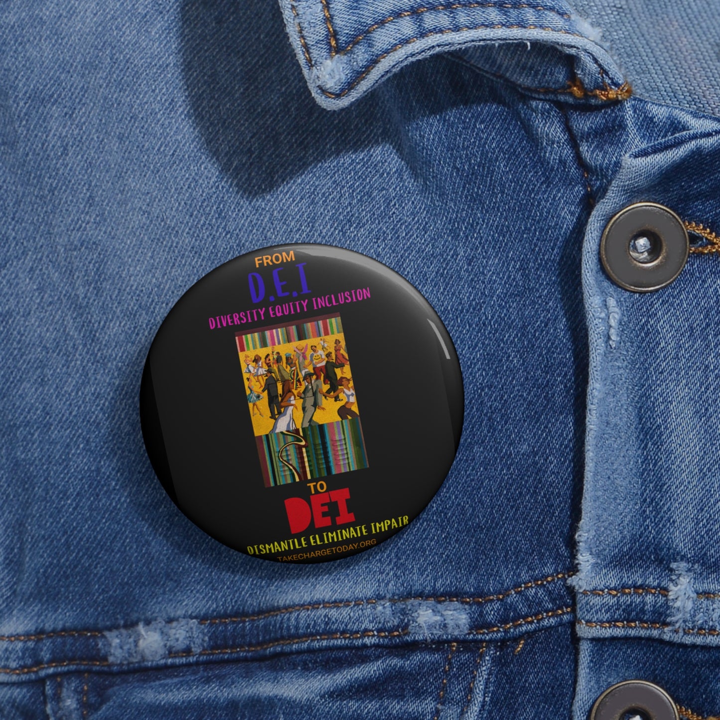 Custom Pin Buttons - Promote Diversity & Inclusion