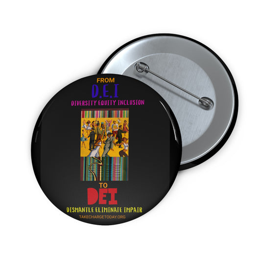 Custom Pin Buttons - Promote Diversity & Inclusion
